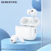 Casca bluetooth Borofone BW82 True TWS alb