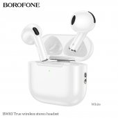 Casca bluetooth Borofone BW83 True TWS alb