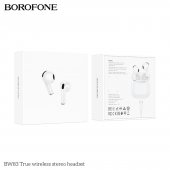 Casca bluetooth Borofone BW83 True TWS alb