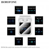 Casca bluetooth Borofone BW86 Brocade TWS alb