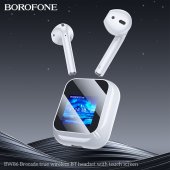 Casca bluetooth Borofone BW86 Brocade TWS alb