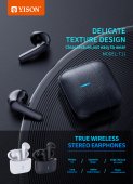 Casca bluetooth Yison T11 TWS negru