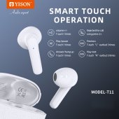 Casca bluetooth Yison T11 TWS negru