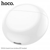 Casca bluetooth Hoco EW24 Assist true wireless TWS alb