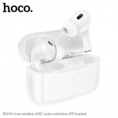 Casca bluetooth Hoco EW63 True wireless ANC TWS alb