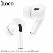 Casca bluetooth Hoco EW63 True wireless ANC TWS alb