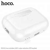 Casca bluetooth Hoco EW63 True wireless ANC TWS alb