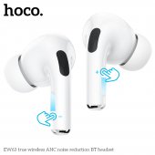 Casca bluetooth Hoco EW63 True wireless ANC TWS alb