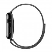 Curea Apple iWatch 42-44-45 mm Milanese Loop negru