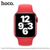 Curea Apple iWatch Hoco WA01 Flexible series 38/40/41 mm red