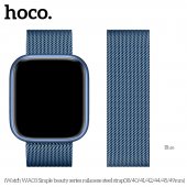 Curea Apple iWatch Hoco WA03 Milanese steel 38/40/41 mm blue