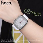 Curea Apple iWatch Hoco WA15 Flexible Series 8 38/40/41 mm white