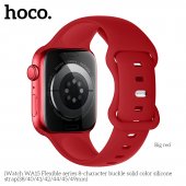Curea Apple iWatch Hoco WA15 Flexible Series 8 38/40/41 mm big red