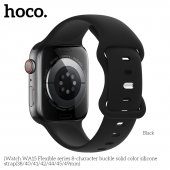 Curea Apple iWatch Hoco WA15 Flexible Series 8 42/44/45/49 mm black