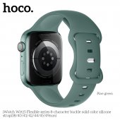 Curea Apple iWatch Hoco WA15 Flexible Series 8 42/44/45/49 mm pine green