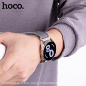 Curea smartwatch universala 20 mm Hoco WH04 Belle black-gray