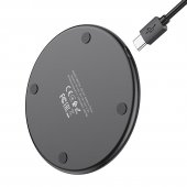 Pad incarcare wireless Hoco CW6 Pro Easy fast charge 15W negru