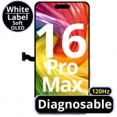 Display autodiagnoza compatibil cu IPhone 16 Pro Max 120Hz White Box