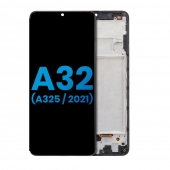 Display compatibil cu Samsung A325 / A32 4G cu rama incell AM (fara senzor de amprenta) Black