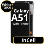 Display compatibil cu Samsung A51 4G / A515 cu rama Incell negru White box