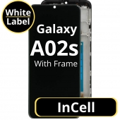 Display compatibil cu Samsung Galaxy A02s incell cu rama negru 