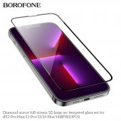 Folie de sticla Borofone BF8 Diamond armor 5D Apple Iphone 13 Pro Max / 14 Plus (6.7) (set 10 bc)
