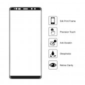 Folie din sticla 3D fara ambalaj Samsung N950 Galaxy Note 8 (full size) negru