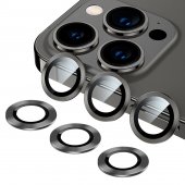 Folie protectie Metal Camera Apple Iphone 12 Pro Max (6.7) graphite 