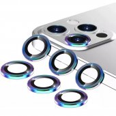 Folie protectie Metal Camera Apple Iphone 11 (6.1) / 12 (6.1) / 12 Mini (5.4) colorful 