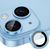 Folie protectie Metal Camera Apple Iphone 15 (6.1) / 15 Plus (6.7) blue 