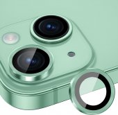 Folie protectie Metal Camera Apple Iphone 15 (6.1) / 15 Plus (6.7) green 