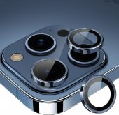 Folie protectie Metal Camera Apple Iphone 15 Pro (6.1) / 15 Pro Max (6.7) Dark Blue 