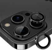 Folie protectie Metal Camera Apple Iphone 15 Pro (6.1) / 15 Pro Max (6.7) Space Black 