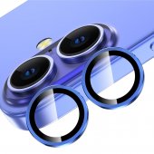 Folie protectie Metal Camera Apple Iphone 16 (6.1) / Iphone 16 Plus (6.7) Blue 