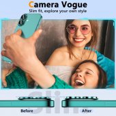 Folie protectie Metal Camera Apple Iphone 16 (6.1) / Iphone 16 Plus (6.7) Green 