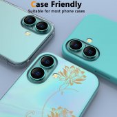 Folie protectie Metal Camera Apple Iphone 16 (6.1) / Iphone 16 Plus (6.7) Green 