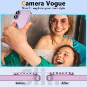 Folie protectie Metal Camera Apple Iphone 16 (6.1) / Iphone 16 Plus (6.7) Pink 