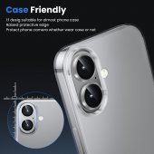 Folie protectie Metal Camera Apple Iphone 16 (6.1) / Iphone 16 Plus (6.7) Silver 