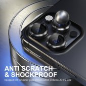 Folie protectie Metal Camera Apple Iphone 16 Pro (6.3) / Iphone 16 Pro Max (6.9) Black 