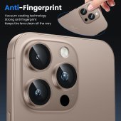 Folie protectie Metal Camera Apple Iphone 16 Pro (6.3) / Iphone 16 Pro Max (6.9) Rose Brown 