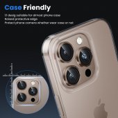 Folie protectie Metal Camera Apple Iphone 16 Pro (6.3) / Iphone 16 Pro Max (6.9) Rose Brown 