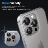Folie protectie Metal Camera Apple Iphone 16 Pro (6.3) / Iphone 16 Pro Max (6.9) Titanium Grey 