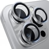 Folie protectie Metal Camera Apple Iphone 16 Pro (6.3) / Iphone 16 Pro Max (6.9) Titanium Silver 