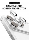 Folie protectie Metal Camera Apple Iphone 17 Pro / Iphone 17 Pro Max Silver 