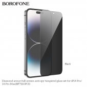 Folie sticla Borofone anti-spy Diamond Armor BF7 pentru iP14 Pro Max (set 10 buc)