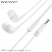 Hands free Borofone BM83 Craft 3.5 mm alb