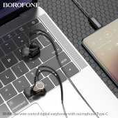 Hands free Borofone BM88 Sea Type-C digital negru