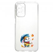 Husa 1.5 mm Clear Printed TPU Xiaomi Redmi 10C Autumn Rain