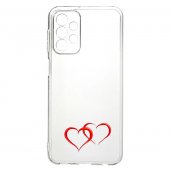Husa 1.5 mm Clear Printed TPU Apple Iphone 15 Plus (6.7) Hearts