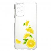 Husa 1.5 mm Clear Printed TPU Apple Iphone 15 (6.1) Lemon